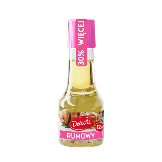 Delecta Rum Flavoring – Baking and Dessert Flavor Extract, Net Vol: 0.41 fl oz (12 ml)