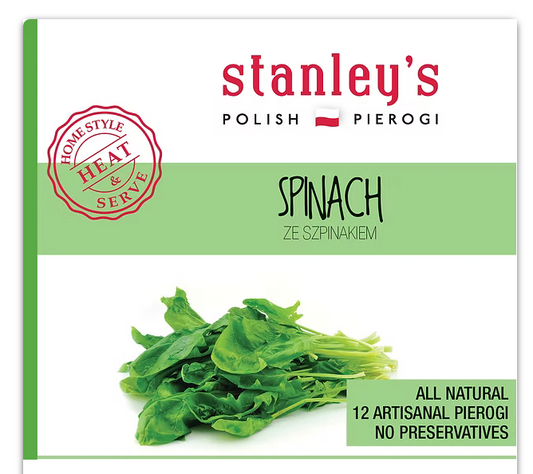 Stanley's Pierogi - spinach, net weight: 30.0 oz (2 pcs)