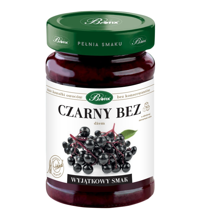 BiFIX – Black Elderberry Jam (Reduced Sugar), Net Wt: 10.23 oz (290 g