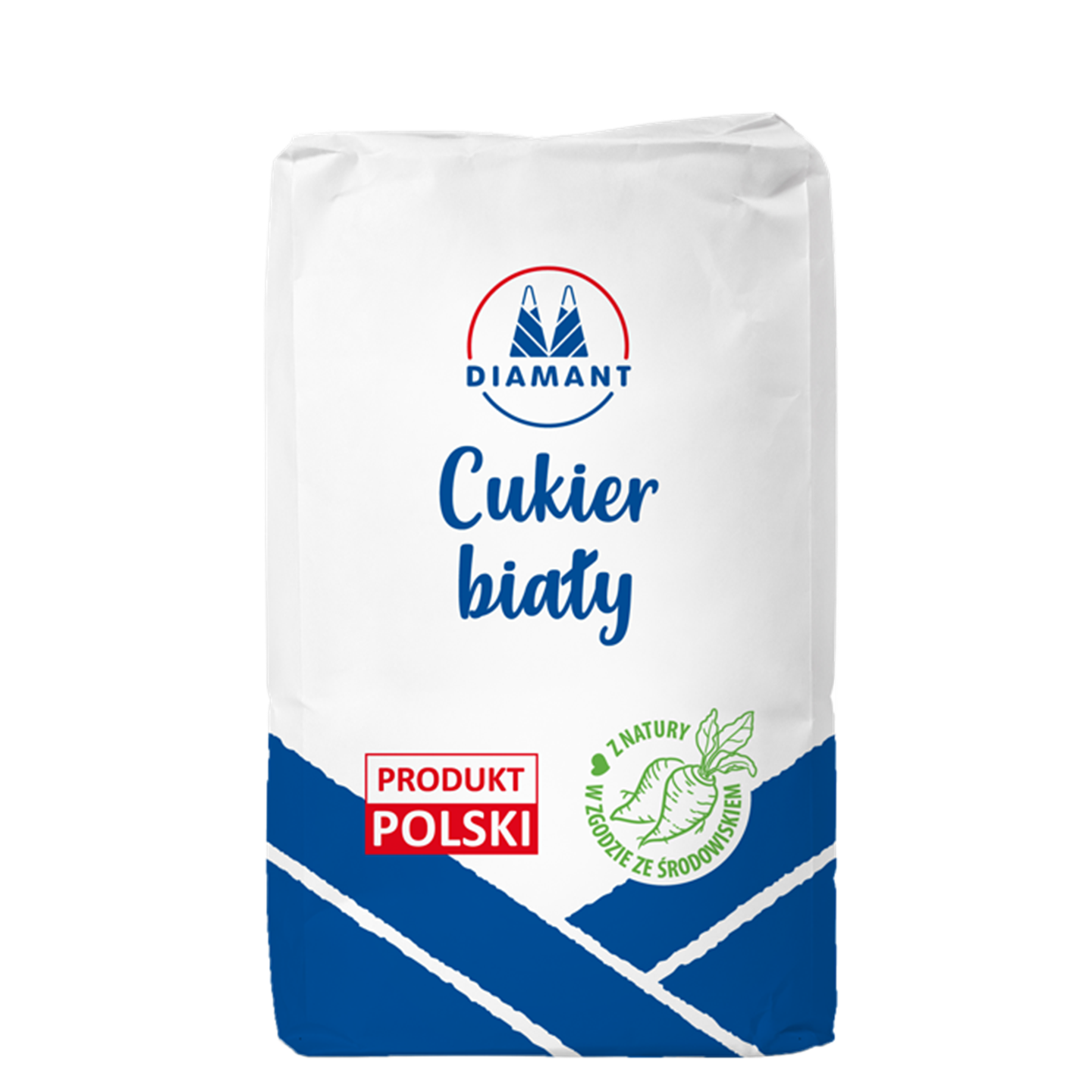 Diamant White Sugar - pure beet sugar, net weight: 2.2 lb / 1 kg