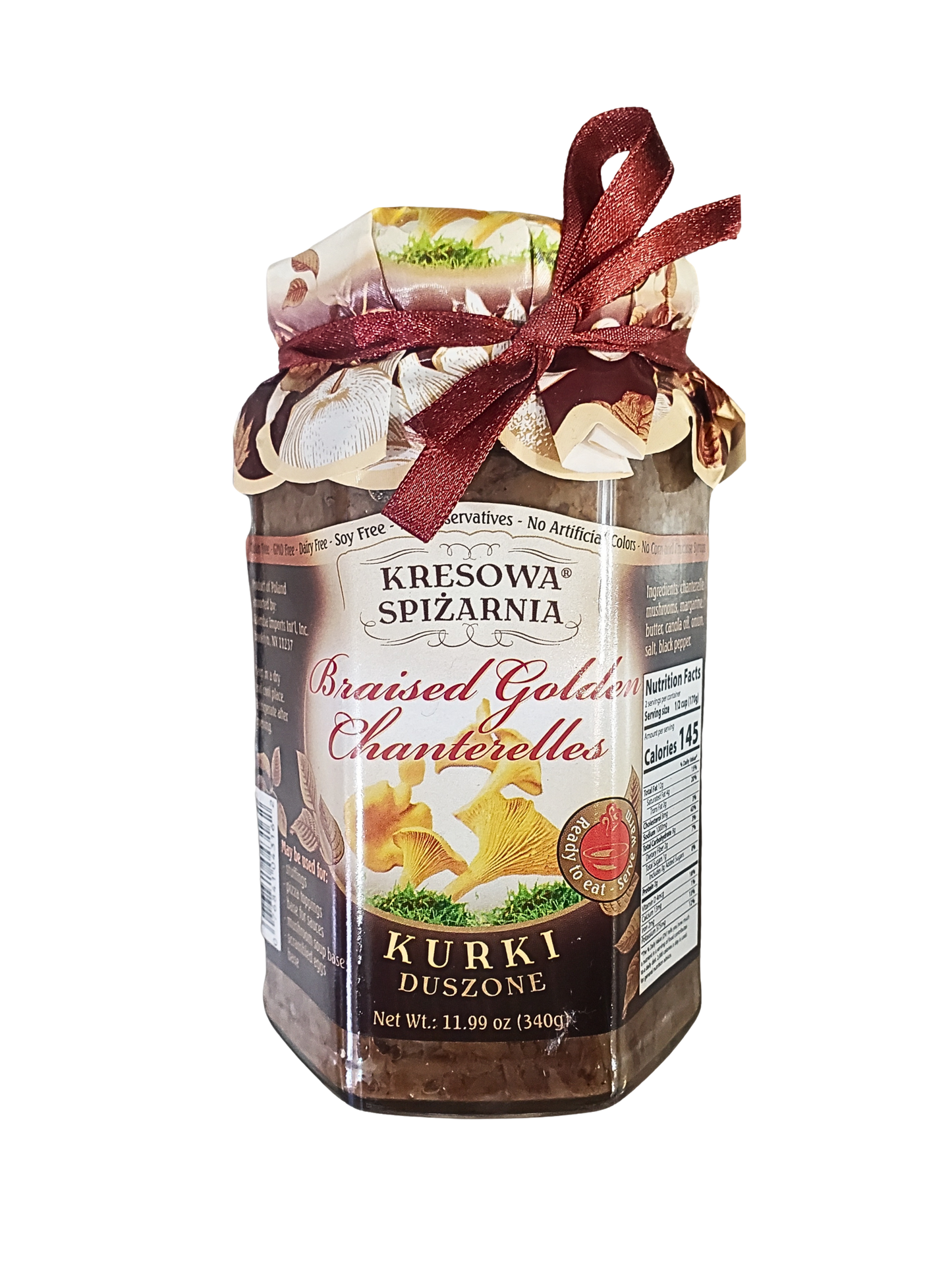 Kresowa Spiżarnia – Braised Golden Chanterelles (Kurki Duszone) – Net Wt. 11.99 oz (340 g)