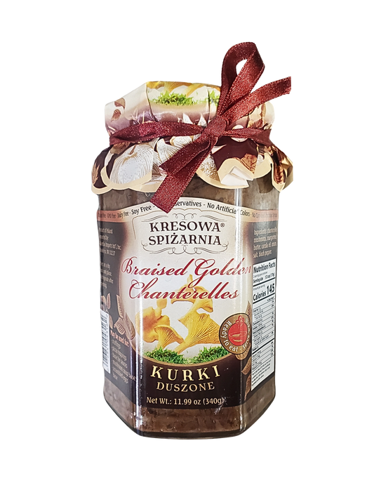Kresowa Spiżarnia – Braised Golden Chanterelles (Kurki Duszone) – Net Wt. 11.99 oz (340 g)