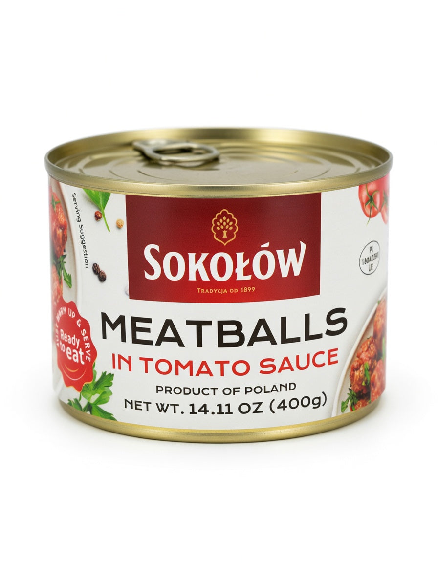 Sokołów - Meatballs in Tomato Sauce, Net Wt: 14.11 oz (400 g)