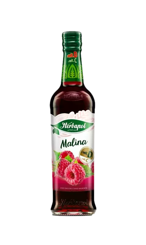 Herbapol - Herbapol Raspberry Flavored Syrup, net content volume: 14.2 fl oz (420 ml)