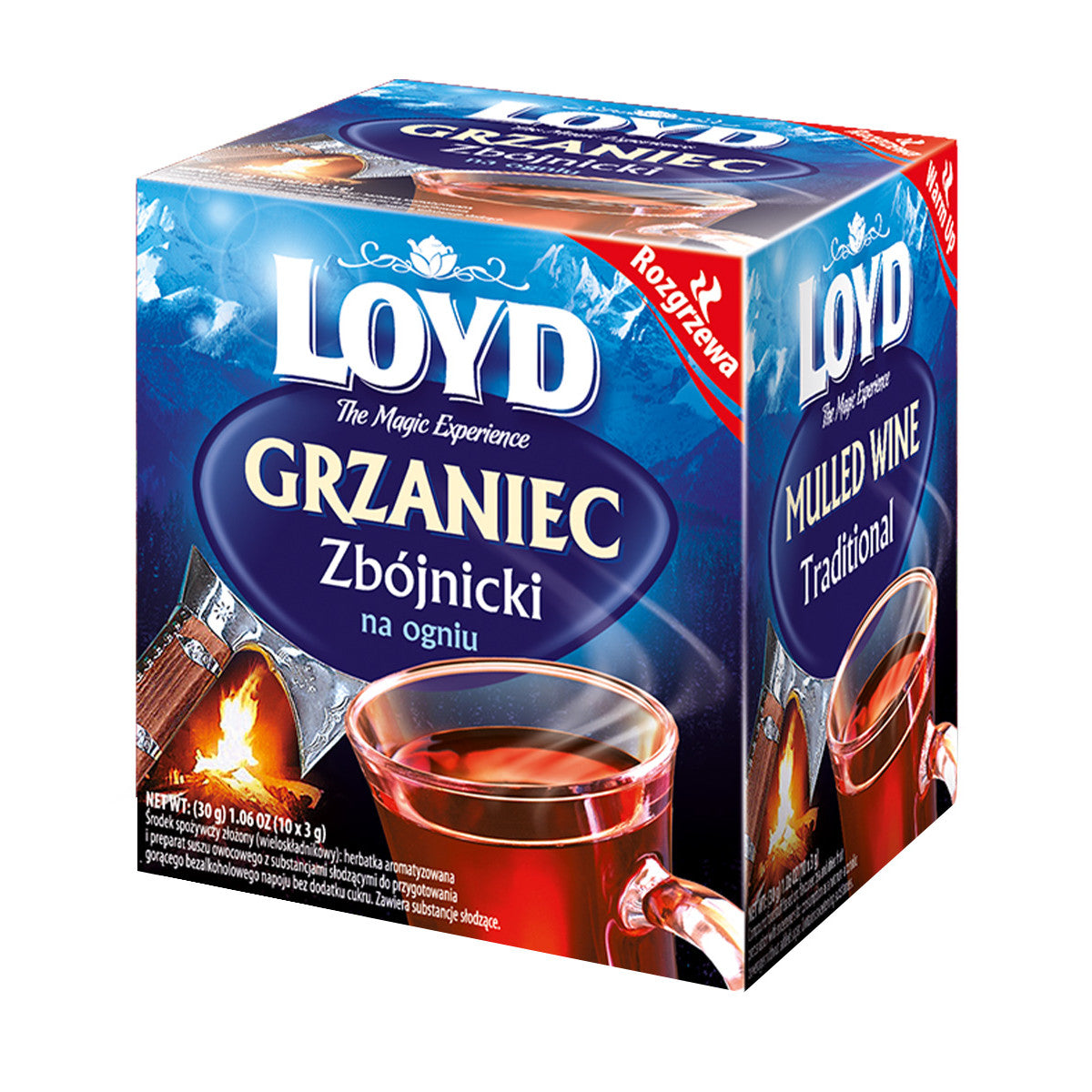 LOYD Mulled Tea – Highlander Style, Traditional Flavor – 10 tea bags, net wt: 1.05 oz (30 g)