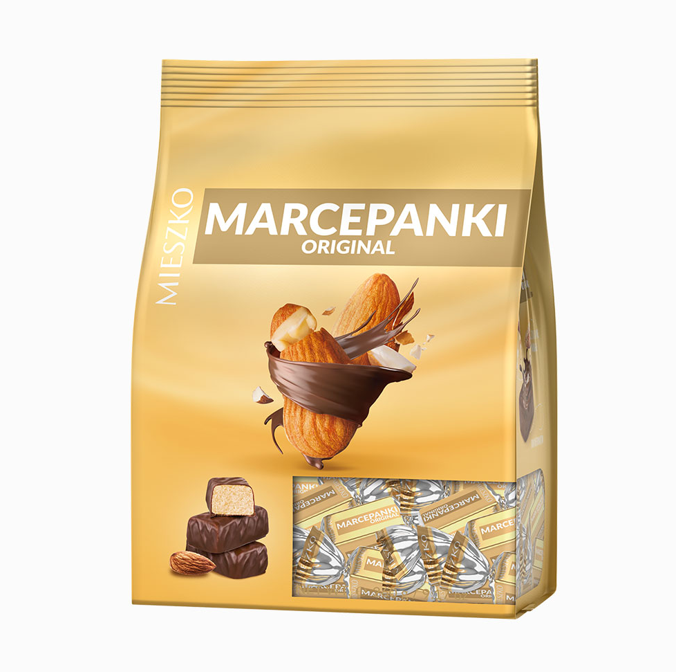 Mieszko Marcepanki Original – Marzipan Candies in Dar Chocolate, Net. Wt. 9.17 oz (260 g)