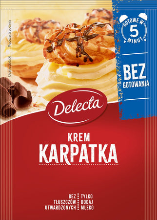 Delecta Karpatka Cream Mix – No-Cook Dessert Cream, Net Wt: 4.80 oz (136 g)