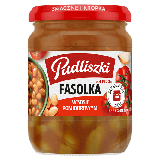 Pudliszki – White Beans in Tomato Sauce, Net Wt: 15.87 oz (450 g)