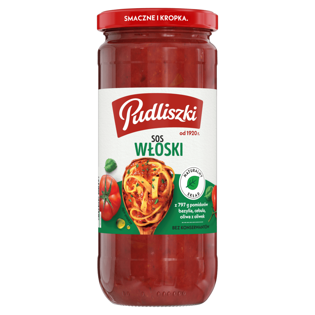 Pudliszki - Italian Tomato Sauce “Włoski", Net weight: 16.93 oz (480 g)
