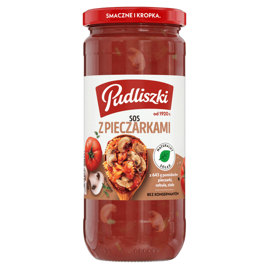 Pudliszki – Pasta Sauce with Mushrooms, Net Wt: 16.93 oz (480 g)