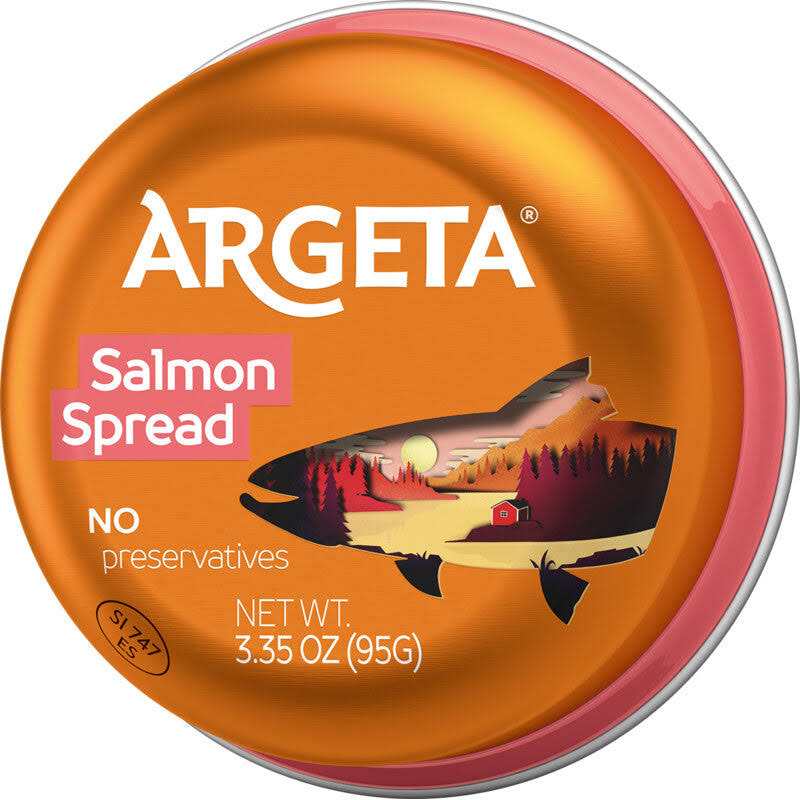Argeta Salmon Spread, Net Wt: 3.35 oz (95 g)
