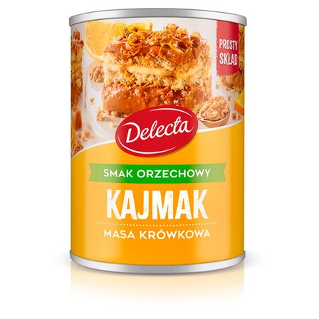 Delecta – Fudge Caramel with Hazelnut Flavor (Kajmak), net wt. 14.11 oz (400 g)